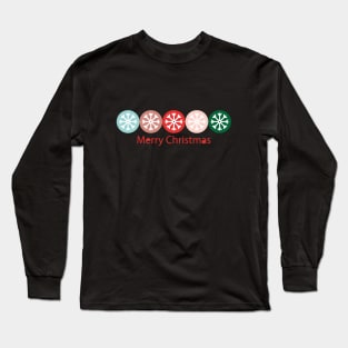 Christmas snowflakes Merry Christmas Long Sleeve T-Shirt